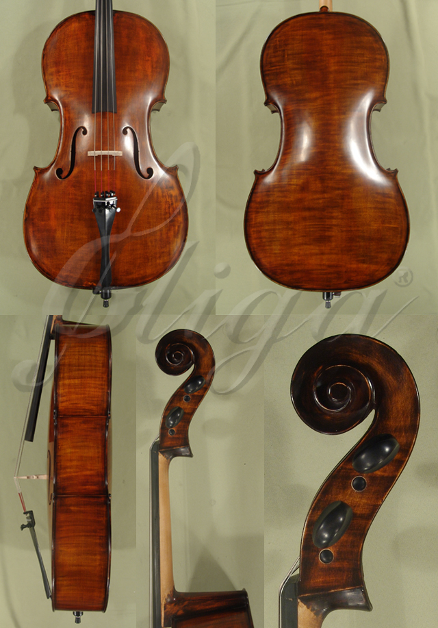 Antiqued 4/4 School GENIAL 1-Oil Special Cello * Code: B3631