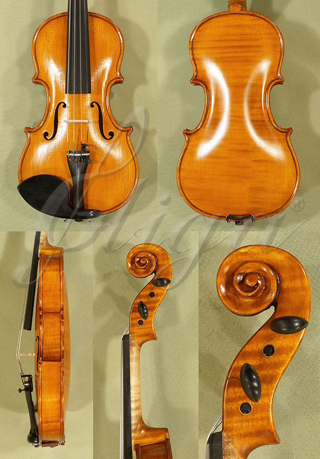 Antiqued 1/8 WORKSHOP GEMS 1 One Piece Back Violin  * Code: C7868