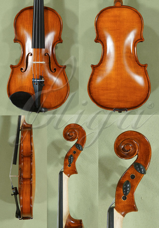 Antiqued 1/8 School GENIAL 1-Oil Violin  * Code: D0087