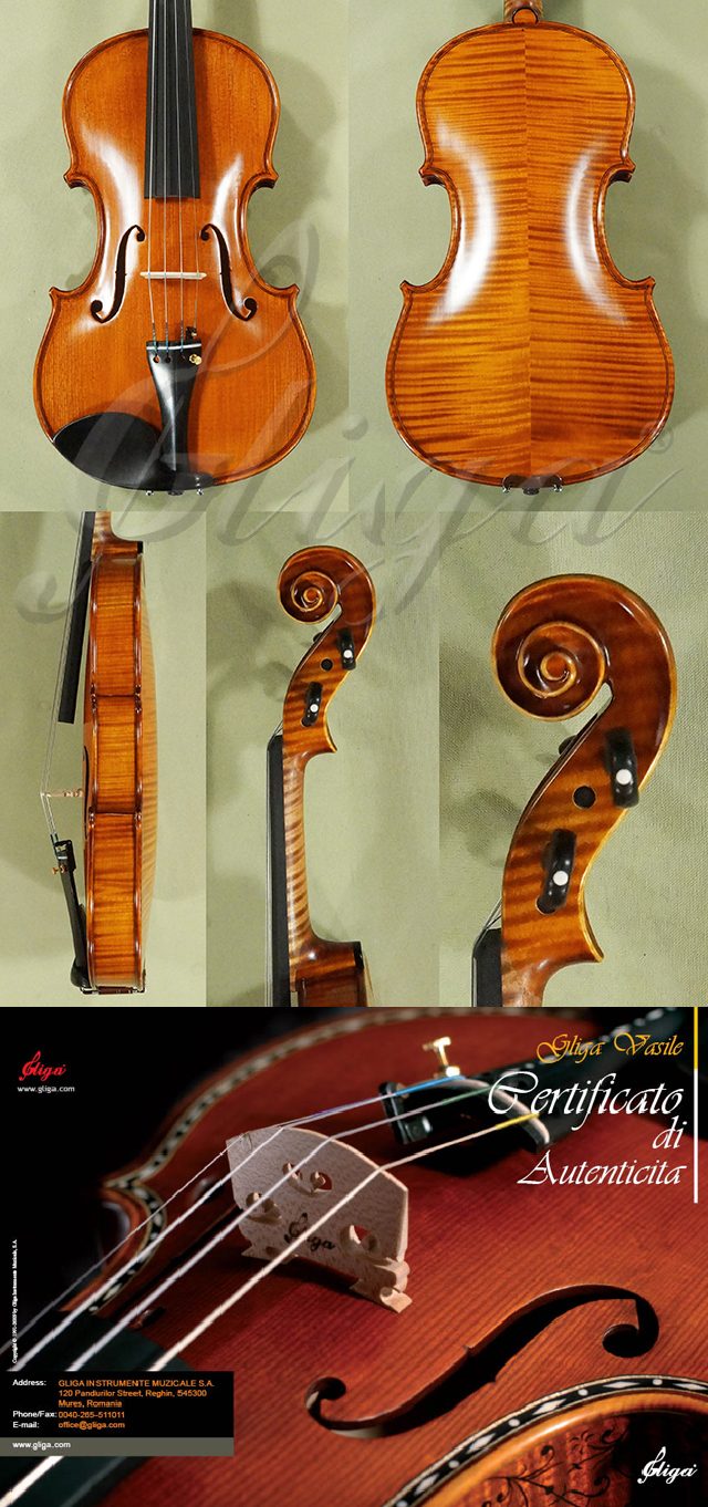 4/4 MAESTRO VASILE GLIGA Violin Guarneri  * Code: D0772
