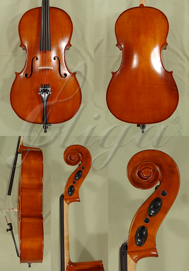 Antiqued 3/4 School GENIAL 1-Oil Left Handed Cello * Code: B4549