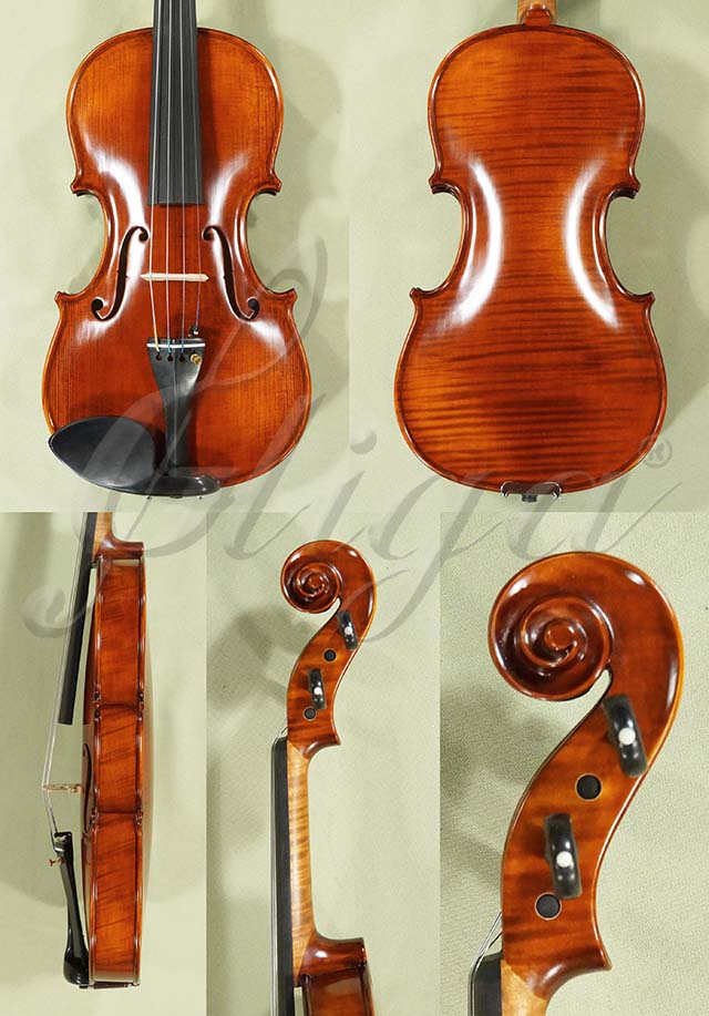 Antiqued 7/8 PROFESSIONAL GAMA Super One Piece Back Violin  * Code: D0618
