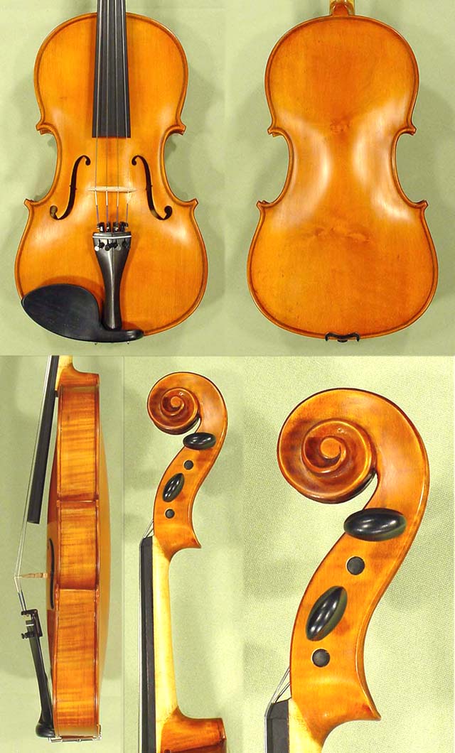 Antiqued 15.5" School GENIAL 1-Oil One Piece Back Viola * Code: A3597