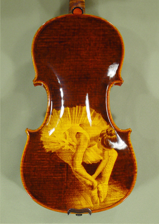 Shiny 4/4 MAESTRO VASILE GLIGA One Piece Back Violins * GC6285