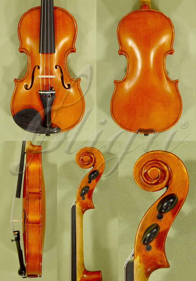 Antiqued 1/4 WORKSHOP GEMS 1 Birds Eye Maple One Piece Back Violin * Code: B1511