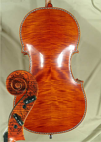 4/4 MAESTRO VASILE GLIGA Rare White Bone And Ebony Inlaid Purfling Cellos * GC6290