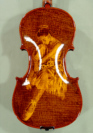 Shiny 4/4 MAESTRO VASILE GLIGA One Piece Back Violins * GC5738