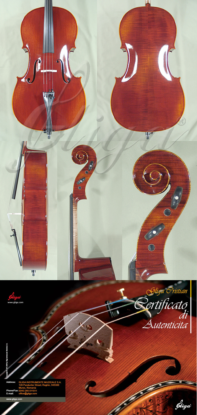 Shiny Antiqued 4/4 MAESTRO GLIGA Cello * Code: B6304
