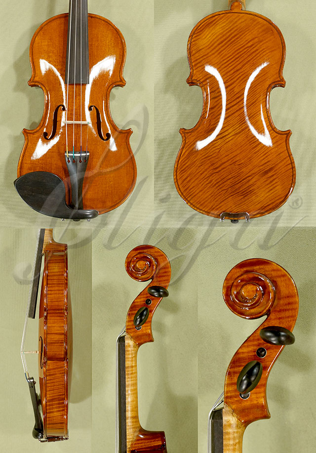 Shiny Antiqued 1/10 WORKSHOP GEMS 1 One Piece Back Violin * Code: C3001