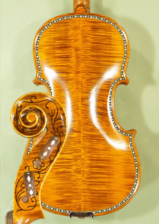 4/4 MAESTRO VASILE GLIGA Rare White Bone And Ebony Inlaid Purfling Violins * GC6887