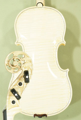 Wood Color 4/4 MAESTRO VASILE GLIGA Scroll One Piece Back Violins * GC5992