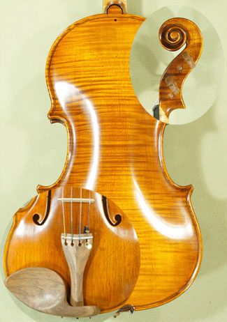 Antique Scratched 4/4 MAESTRO VASILE GLIGA One Piece Back Violins Pietro Guarneri Of Mantua 1704 * GC6985