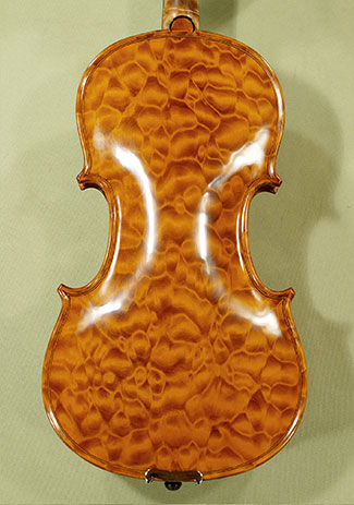 4/4 MAESTRO VASILE GLIGA Quilted Maple One Piece Back Violins  * GC5514