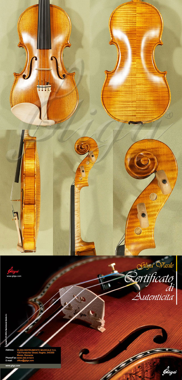4/4 MAESTRO VASILE GLIGA Violin - Copy of Amati 1572 * Code: C6014