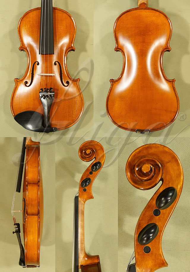 Antiqued 4/4 Student GEMS 2 Birds Eye Maple One Piece Back Violin  * Code: C6415