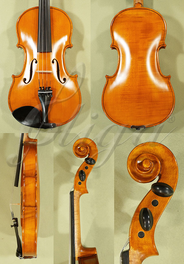 Antiqued 4/4 School GENIAL 1-Oil One Piece Back Violin Guarneri
