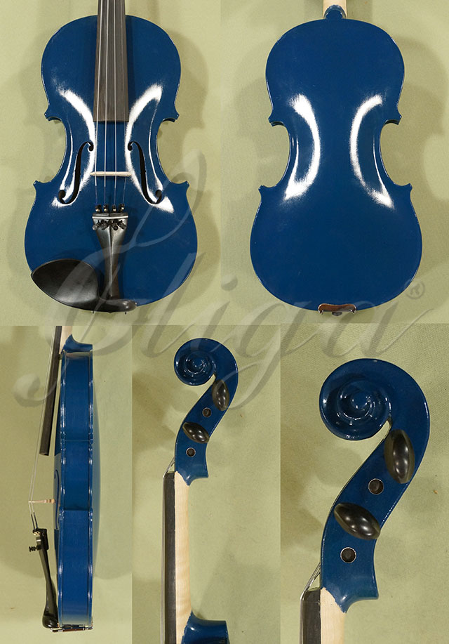 7/8 School 'GENIAL 1-Oil' Blue Violin * Code: C6851