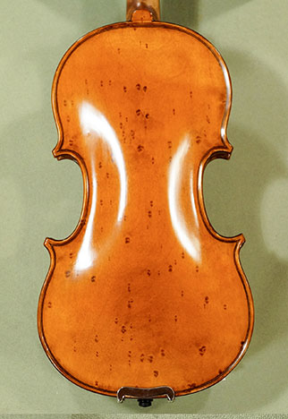 Antiqued 1/4 WORKSHOP GEMS 1 Birds Eye Maple One Piece Back Violins  * GC4699