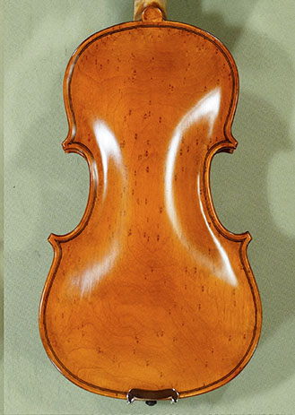 Antiqued 1/8 WORKSHOP GEMS 1 Birds Eye Maple One Piece Back Violins  * GC7318