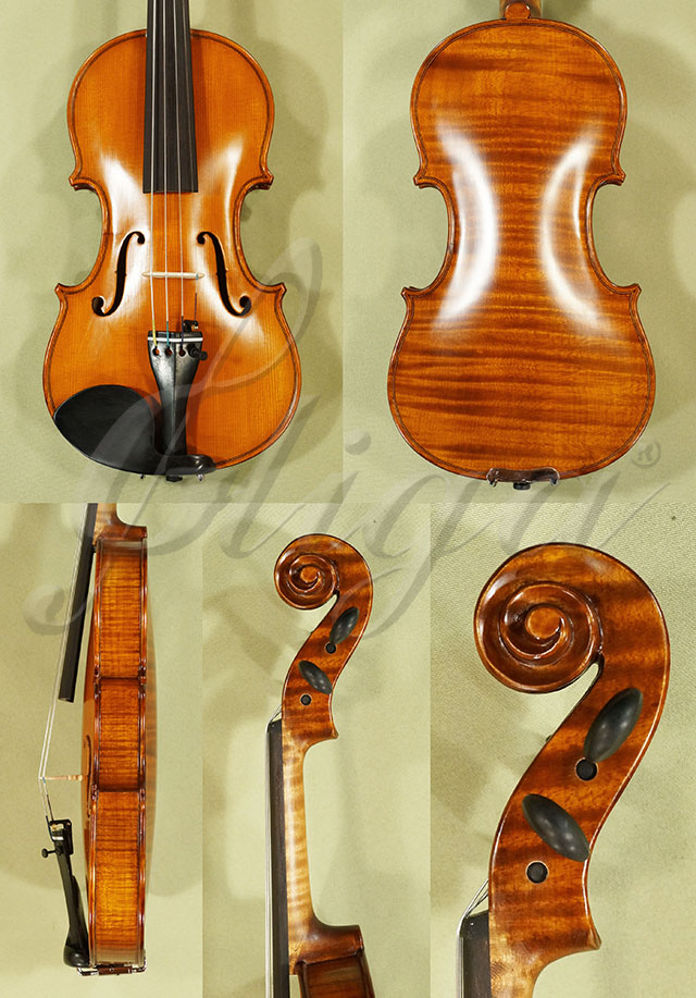Antiqued 1/4 WORKSHOP GEMS 1 One Piece Back Violin  * Code: C7697