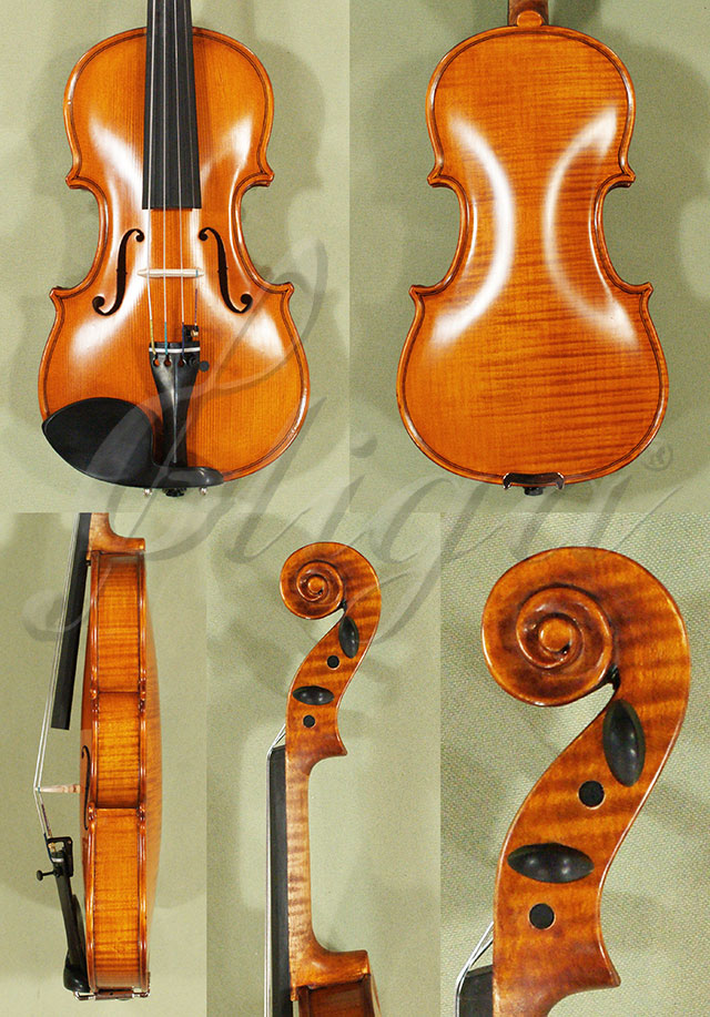 Antiqued 1/8 WORKSHOP GEMS 1 One Piece Back Violin  * Code: C8064