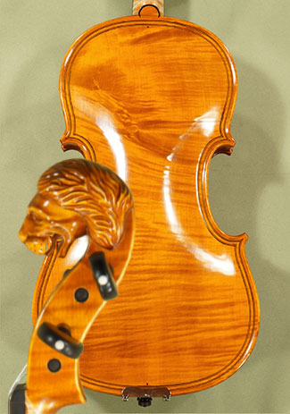 4/4 MAESTRO VASILE GLIGA Inlaid Double Purfling Lion Scroll One Piece Back Violins * GC5978