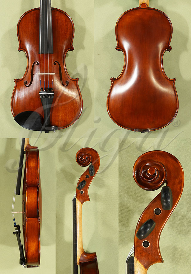 Antiqued 4/4 School GENIAL 1-Oil One Piece Back Violin  * Code: C8568