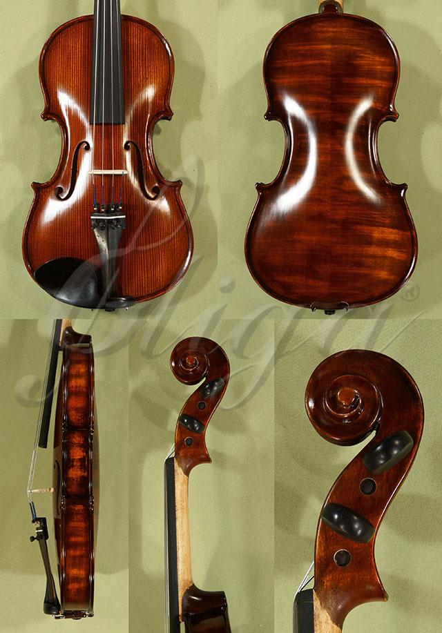 Stained Antiqued 3/4 School GENIAL 1-Oil Violin  * Code: C8622