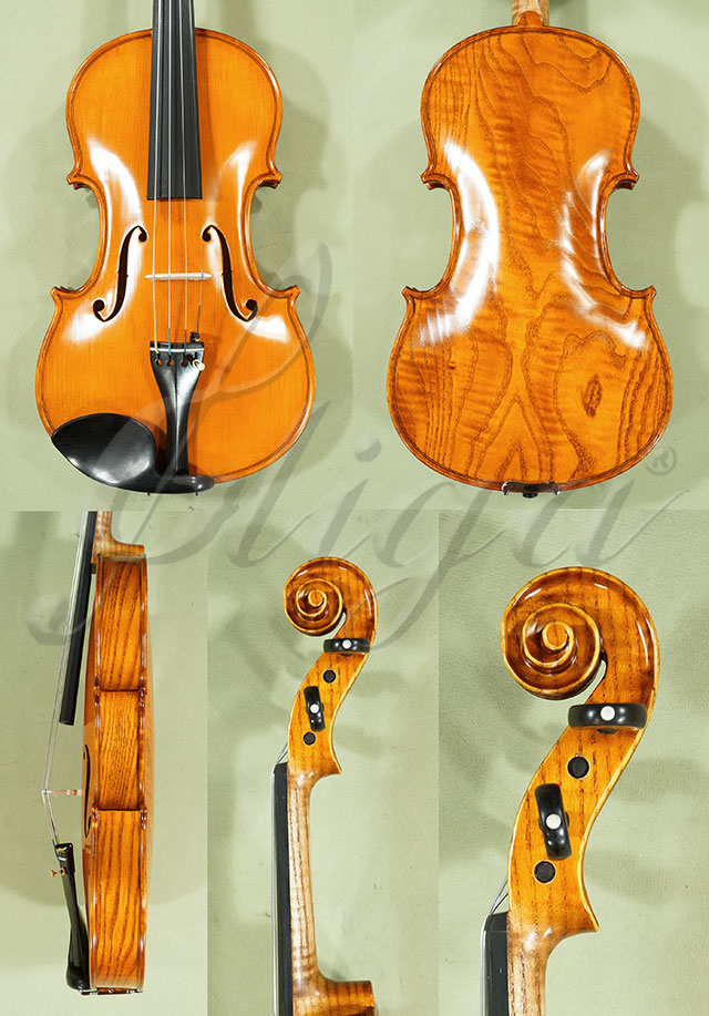 4/4 PROFESSIONAL GAMA Super Ash One Piece Back Violin Guarneri  * Code: C8954