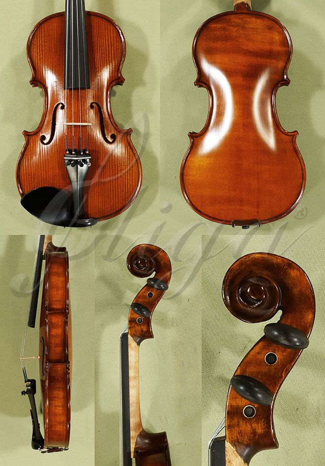 Stained Antiqued 1/2 School GENIAL 1-Oil Violin  * Code: C8965