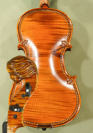 4/4 MAESTRO VASILE GLIGA Girl Scroll One Piece Back Violins * GC5855