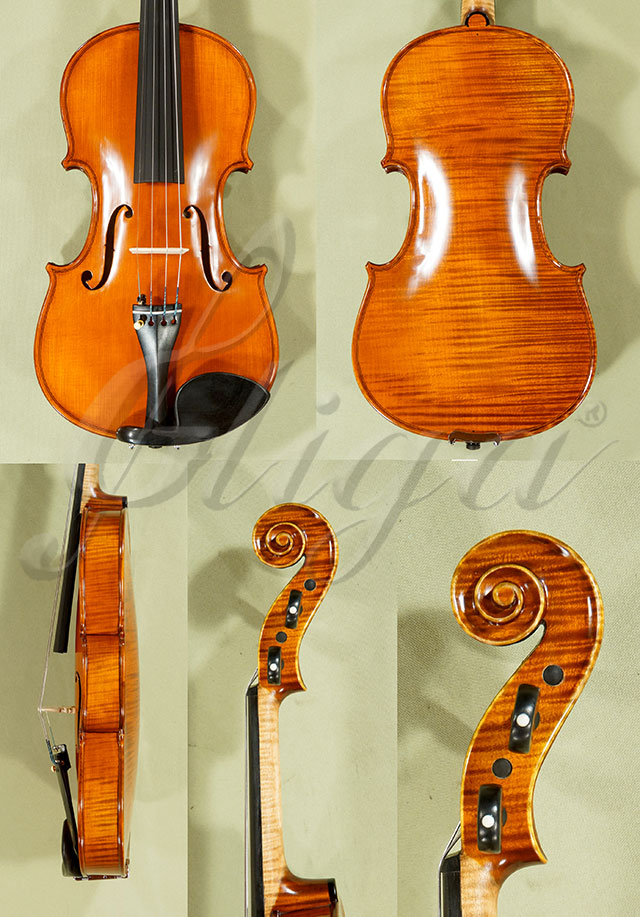 Antiqued 4/4 MAESTRO GLIGA Left Handed One Piece Back Violin  * Code: C9983