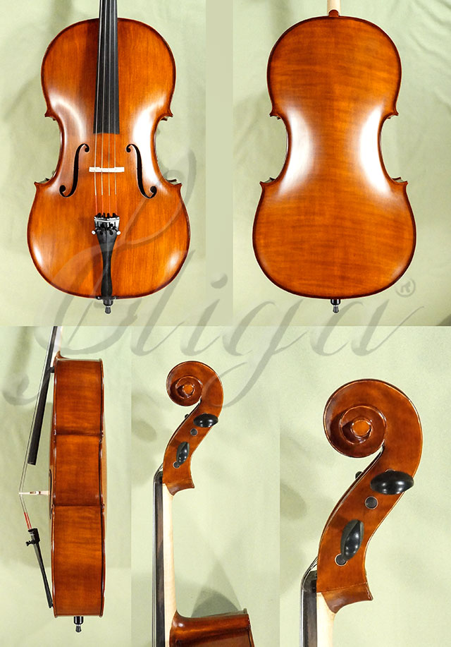 Stained Antiqued 4/4 School GENIAL 1-Oil Cello  * Code: D0189