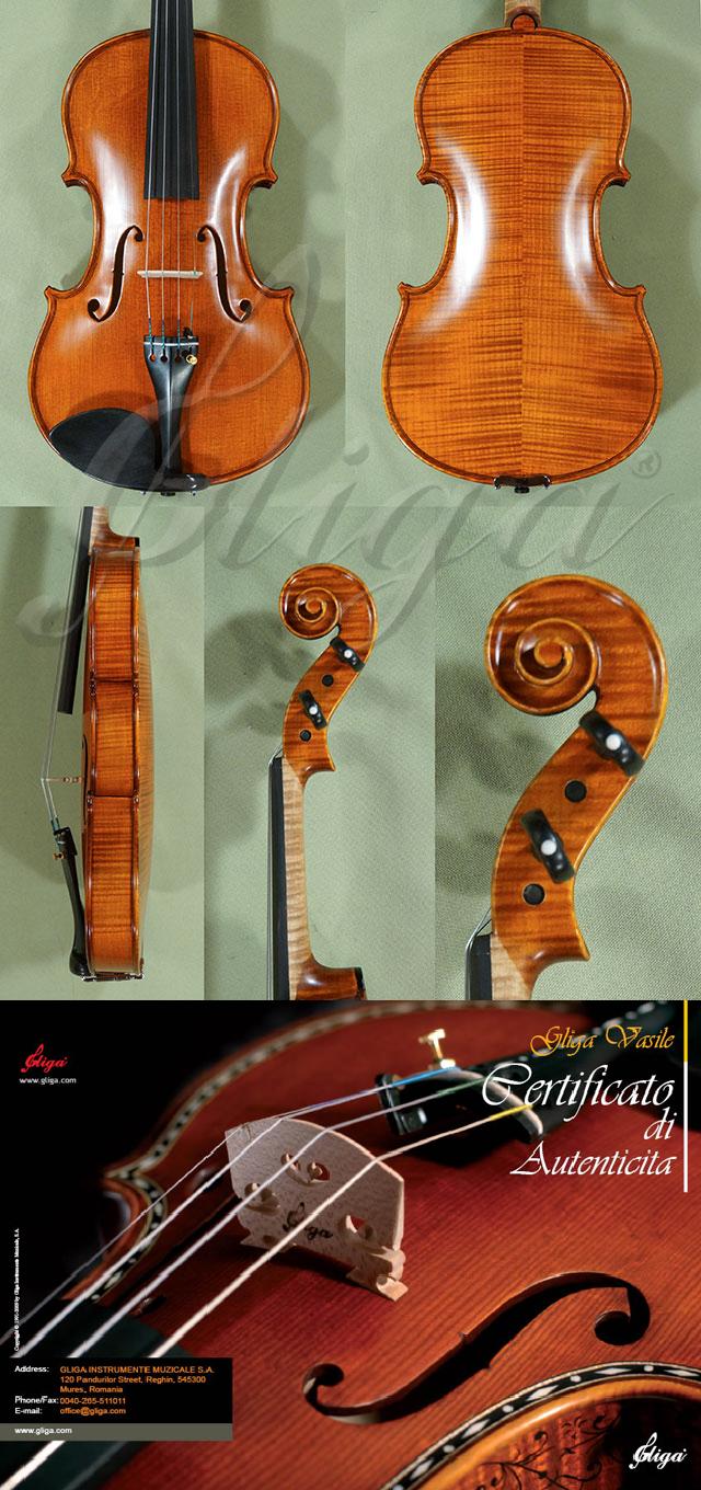 4/4 MAESTRO VASILE GLIGA Violin Guarneri  * Code: D0381