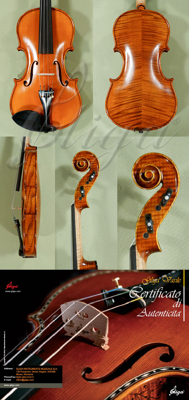 4/4 MAESTRO VASILE GLIGA Ash Violin * Code: D0385