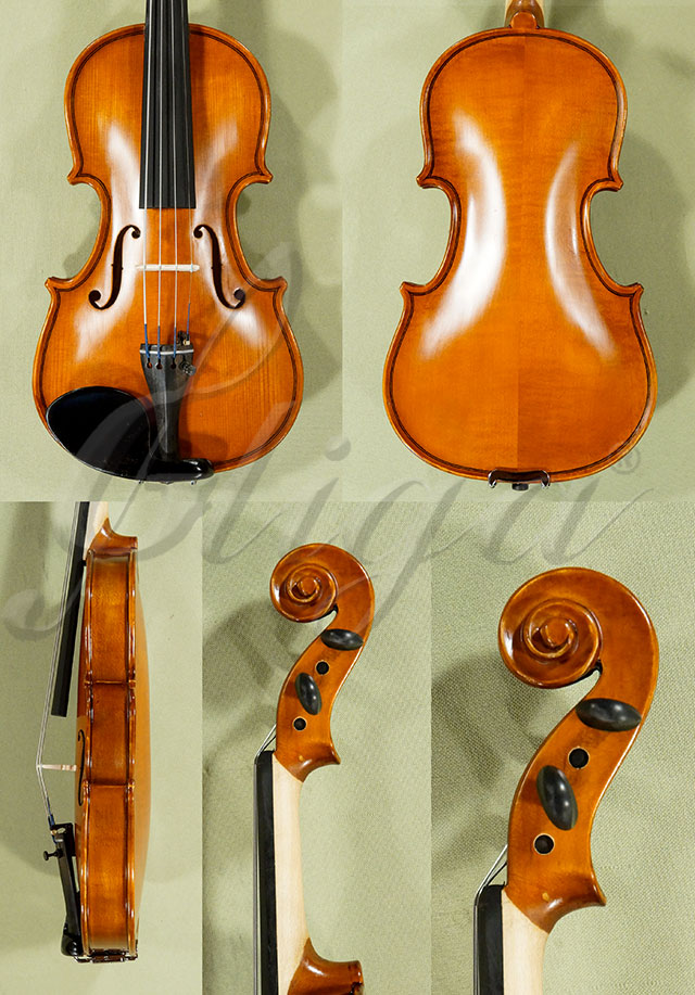 Antiqued 1/8 School GENIAL 1-Oil Violin  * Code: D0408