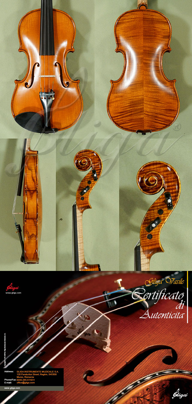 4/4 MAESTRO VASILE GLIGA Ash Violin  * Code: D0419