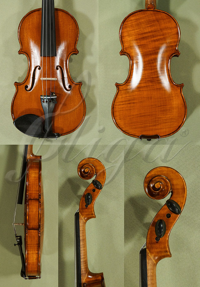 Antiqued 1/4 WORKSHOP GEMS 1 One Piece Back Violin  * Code: D0504
