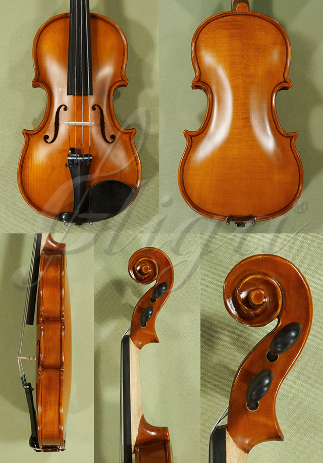 Antiqued 1/8 School GENIAL 1-Oil Left Handed Violin  * Code: D0513