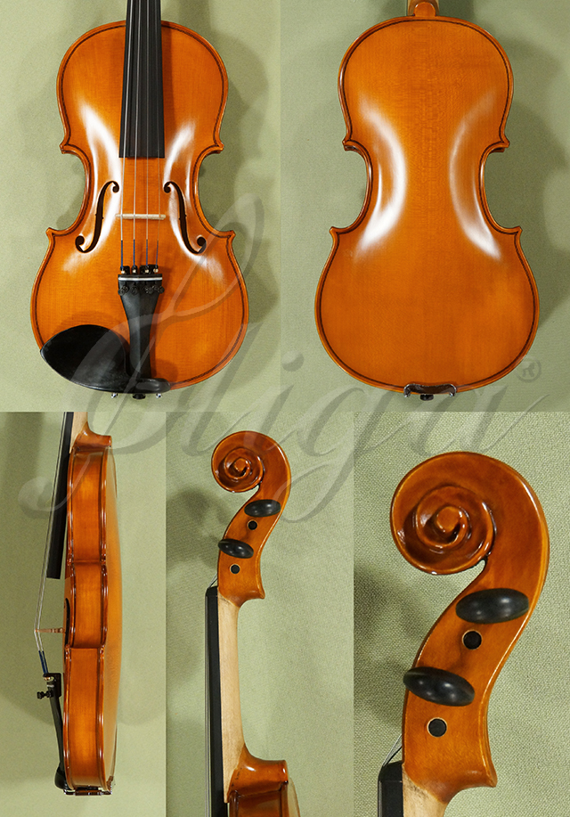 Antiqued 1/2 School GENIAL 1-Oil Violin * Code: D0524
