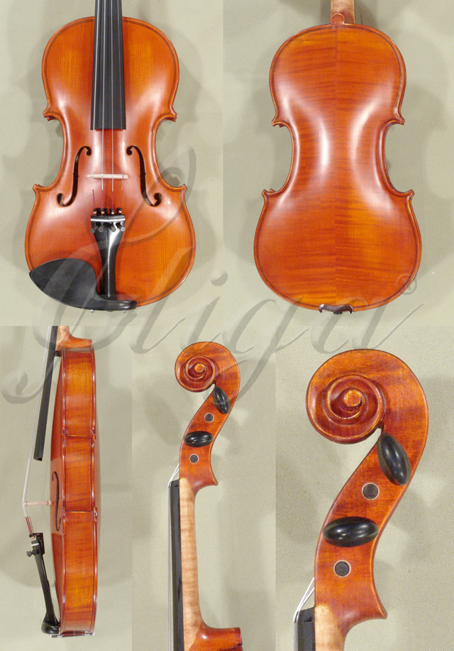 Antiqued 1/2 School GENIAL 1-Oil Violin  * Code: D0530