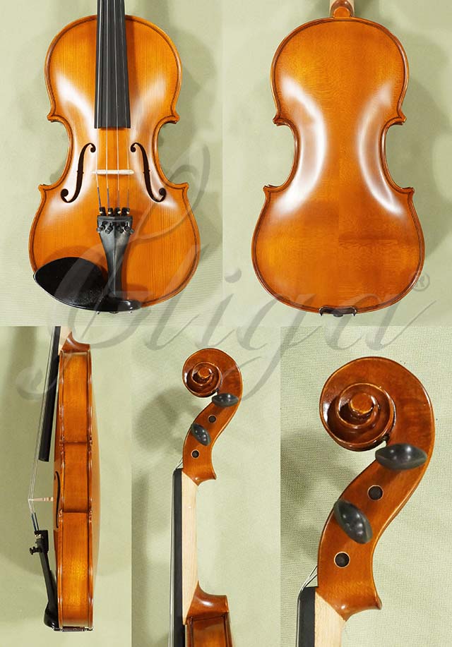Antiqued 7/8 School GENIAL 1-Oil Violin  * Code: D0581