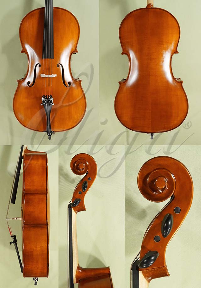 Antiqued 3/4 School GENIAL 1-Oil Left Handed Cello * Code: D0616