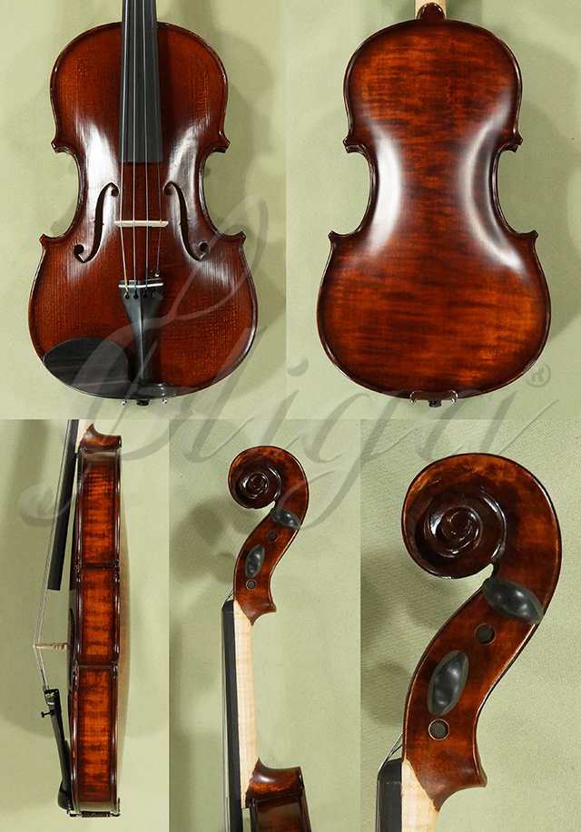 Stained Antiqued 4/4 WORKSHOP GEMS 1 One Piece Back Violin Guarneri  * Code: D0621