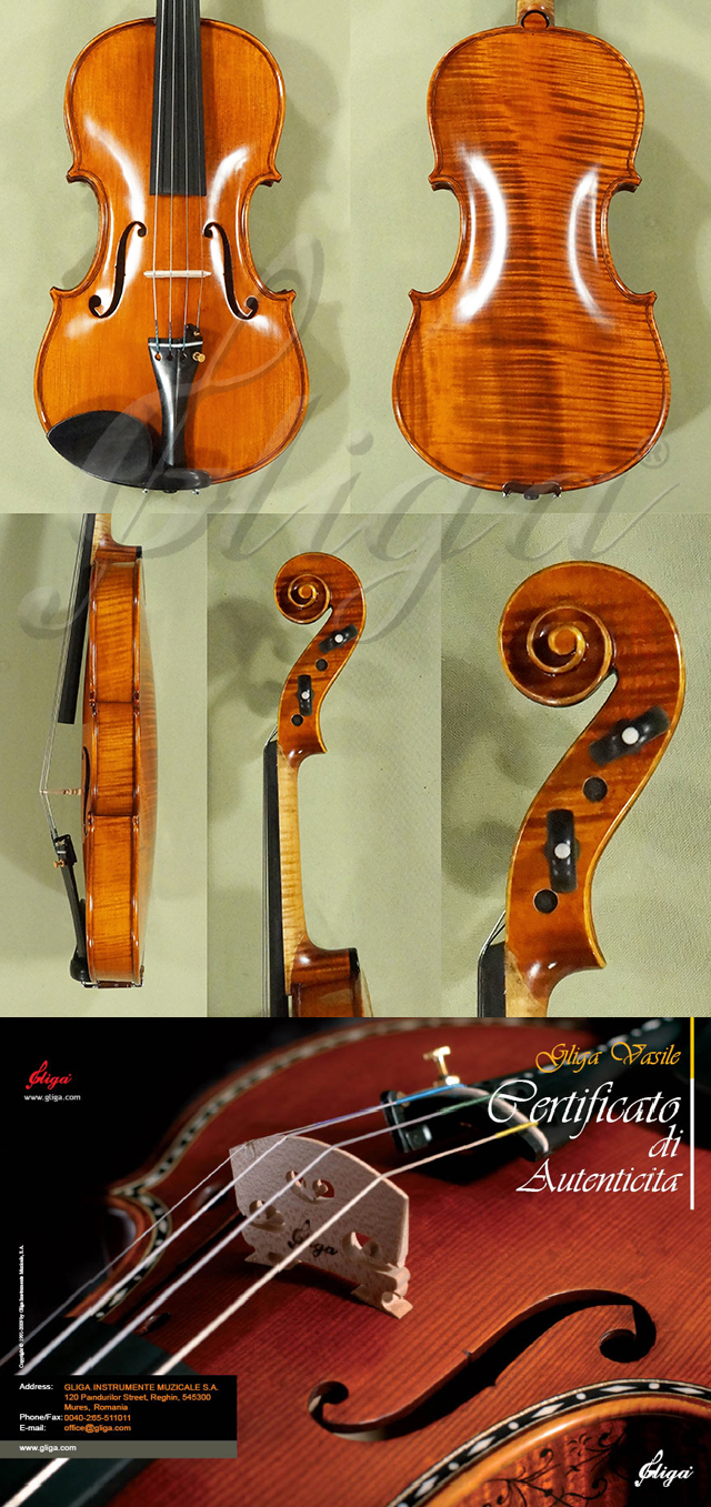 4/4 MAESTRO VASILE GLIGA One Piece Back Violin * Code: D0773