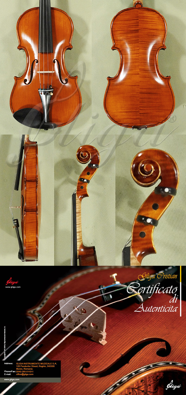 Antiqued 4/4 MAESTRO GLIGA Violin  * Code: D0781