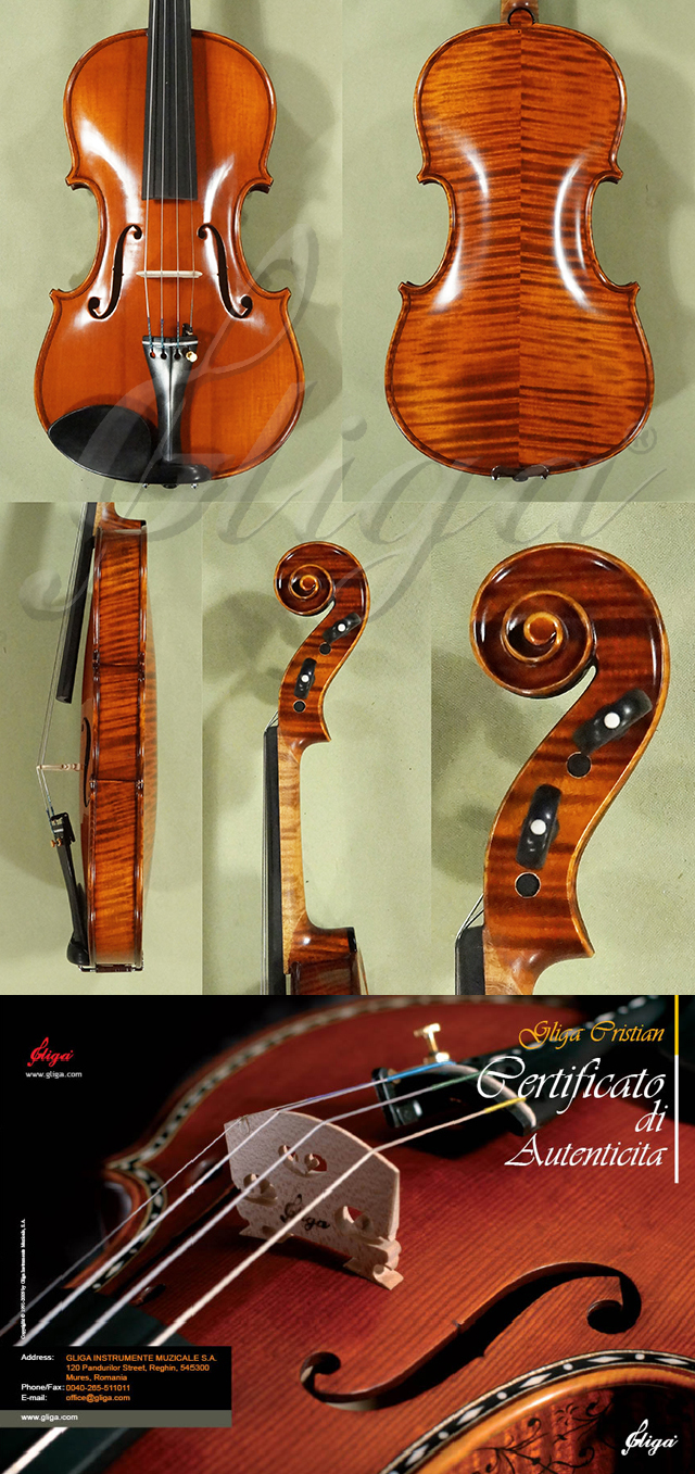 Antiqued 4/4 MAESTRO GLIGA Violin  * Code: D0783