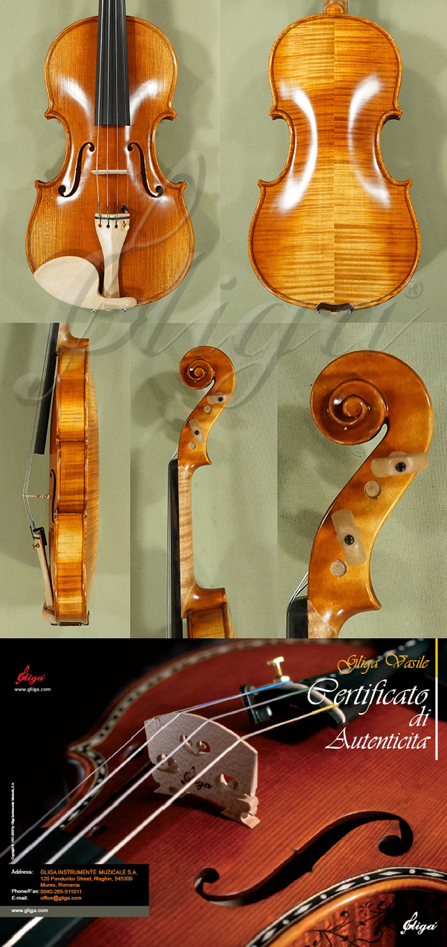 4/4 MAESTRO VASILE GLIGA Violin - Copy of Amati 1572 * Code: D0791
