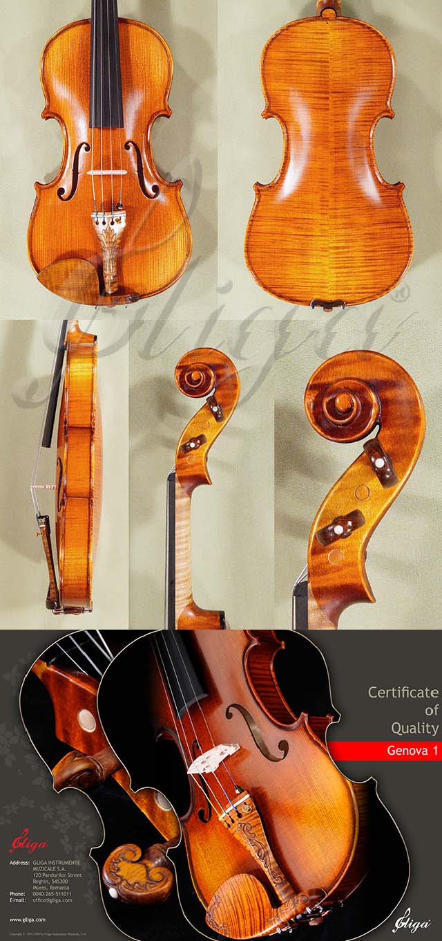 Antiqued 4/4 MASTER GENOVA 1 Violin * Code: D1341